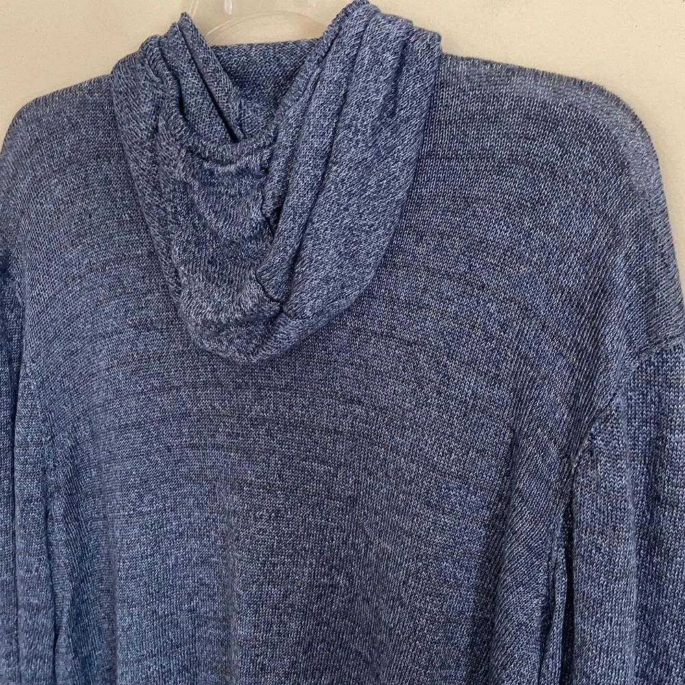 John Varvatos USA Full Zip Hoodie Sweater Men's XXL 100% Linen Lightweight